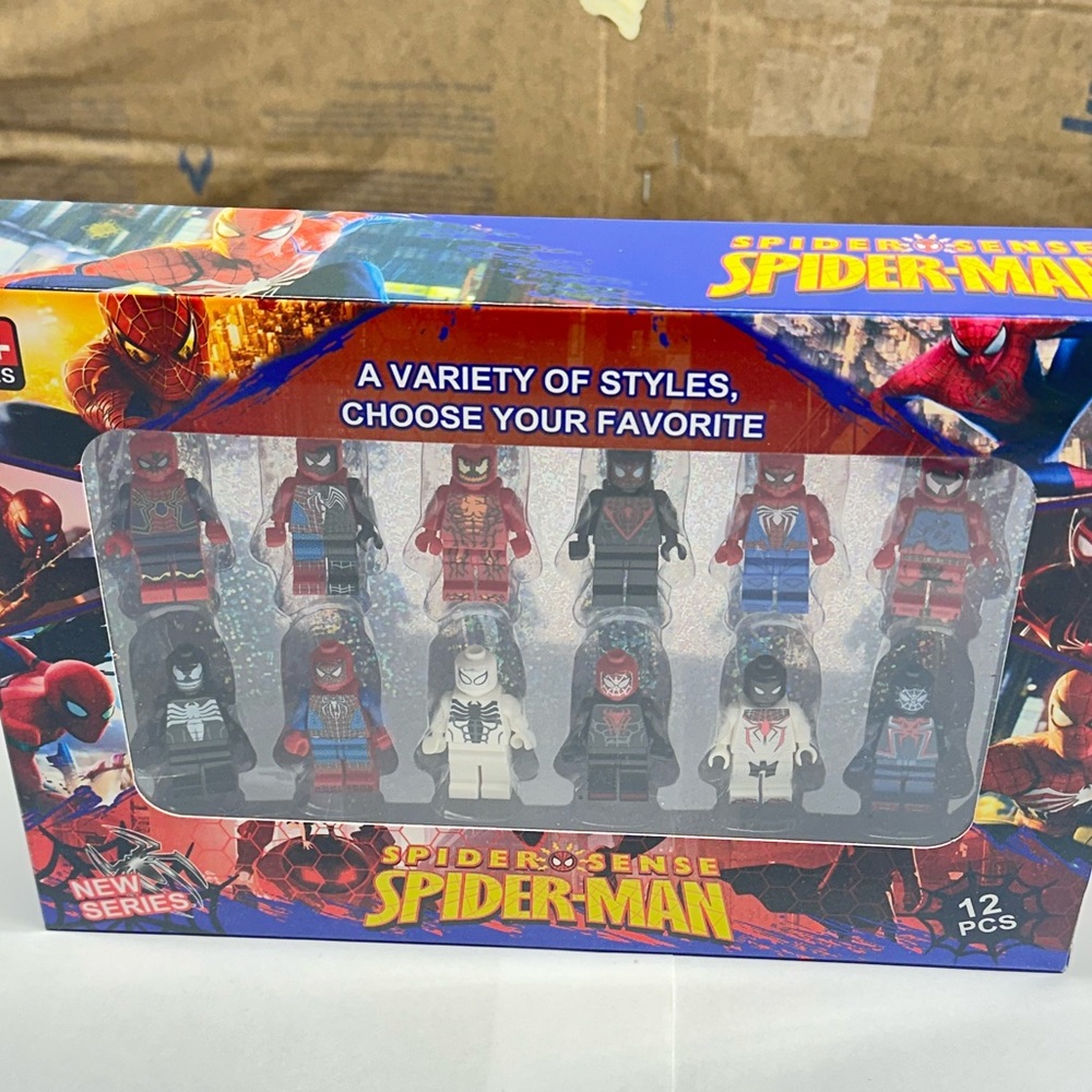Spider Hero Minifigure Set 12pcs Web Slinger Variants Building Brick Figures Toy
